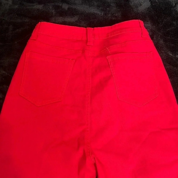 Women’s Red Plus Size Skinny Jeans 2XL – Stretchy Fit - Picture 3 of 9